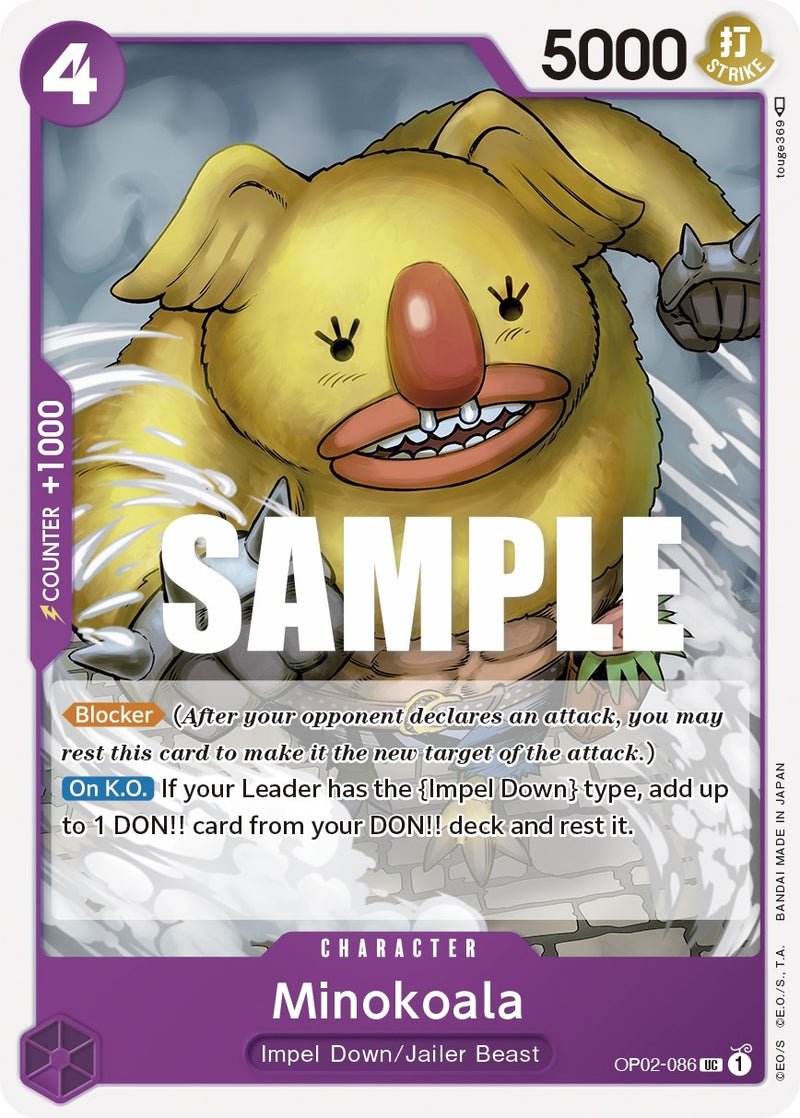Image for Minokoala (OP02-086) (Paramount War) - One Piece Card Game
