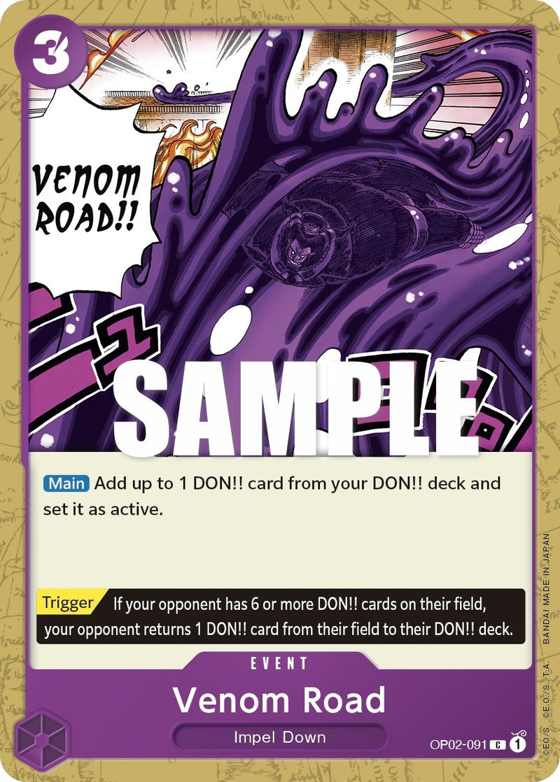 Image for Venom Road (OP02-091) (Paramount War) - One Piece Card Game