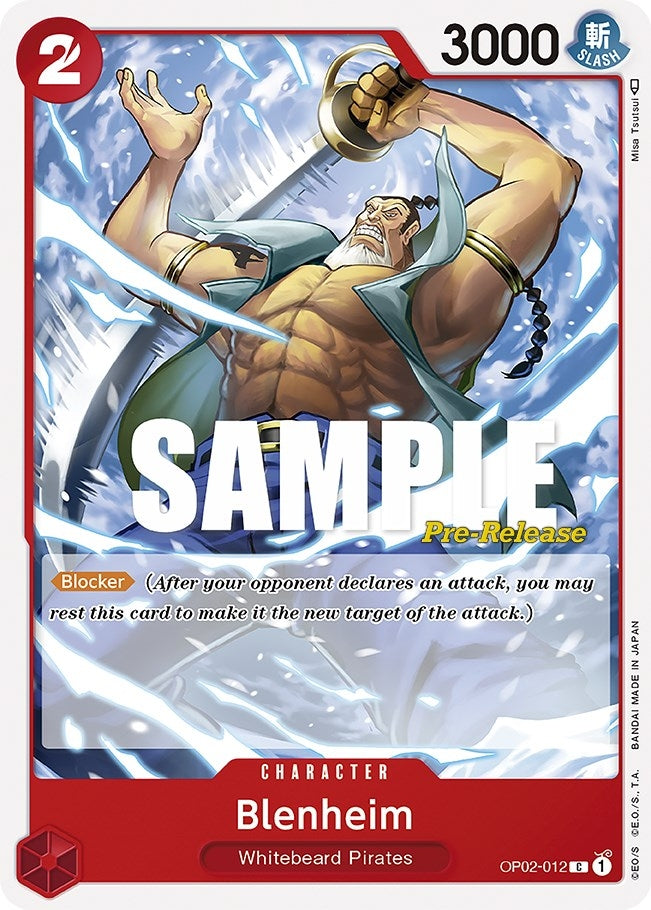 Image for Blenheim (OP02-012) (Paramount War Pre-Release Cards) - One Piece Card Game