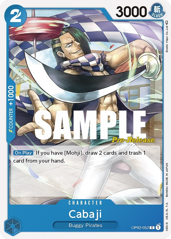 Image for Cabaji (OP02-052) (Paramount War Pre-Release Cards) - One Piece Card Game