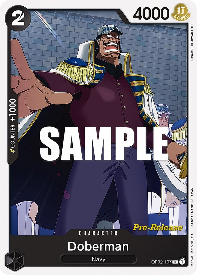 Image for Doberman (OP02-107) (Paramount War Pre-Release Cards) - One Piece Card Game