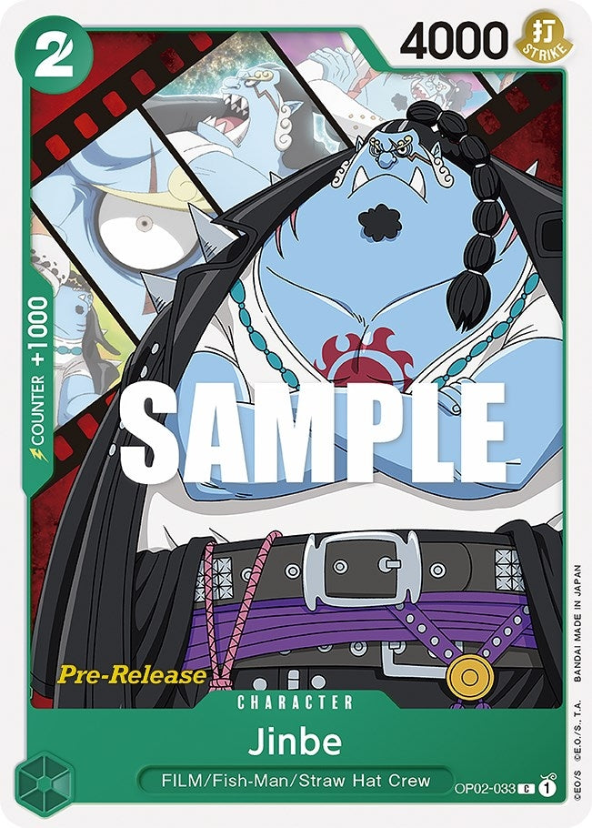 Image for Jinbe (OP02-033) (Paramount War Pre-Release Cards) - One Piece Card Game