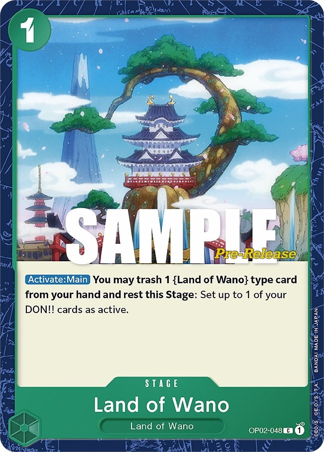 Image for Land of Wano (OP02-048) (Paramount War Pre-Release Cards) - One Piece Card Game