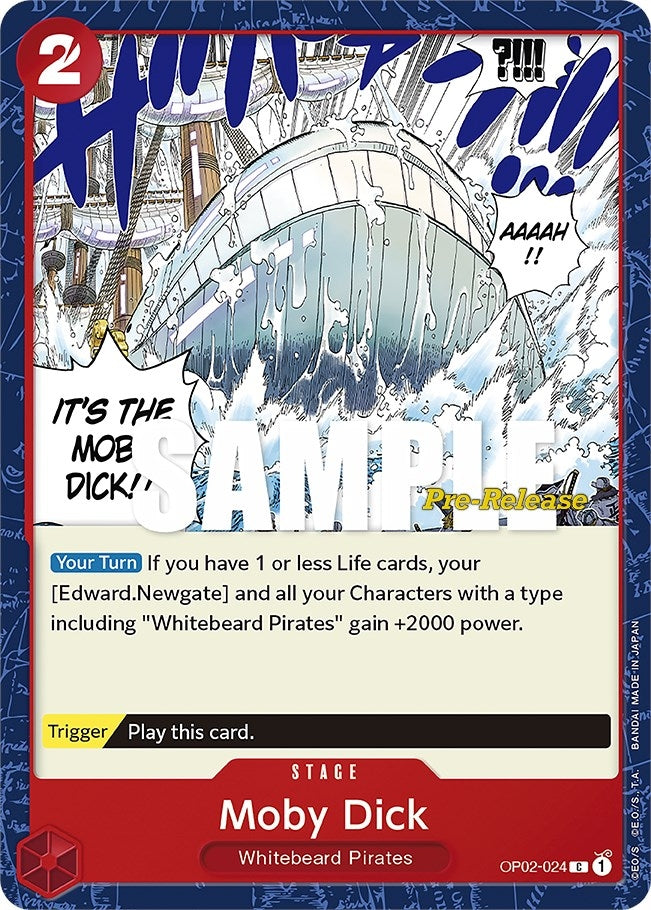 Image for Moby Dick (OP02-024) (Paramount War Pre-Release Cards) - One Piece Card Game