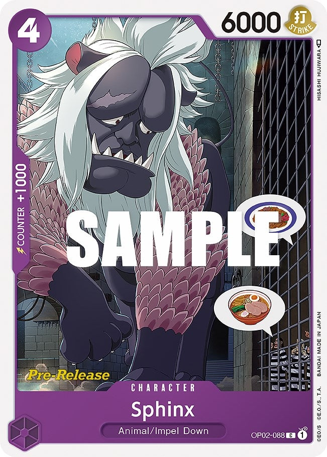 Sphinx (OP02-088) (Paramount War Pre-Release Cards)