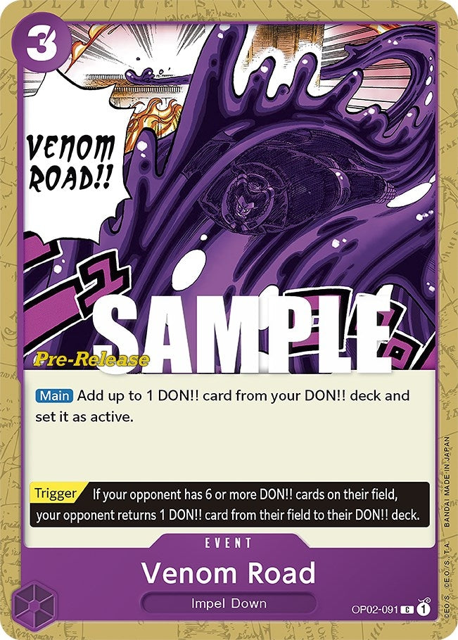 Image for Venom Road (OP02-091) (Paramount War Pre-Release Cards) - One Piece Card Game