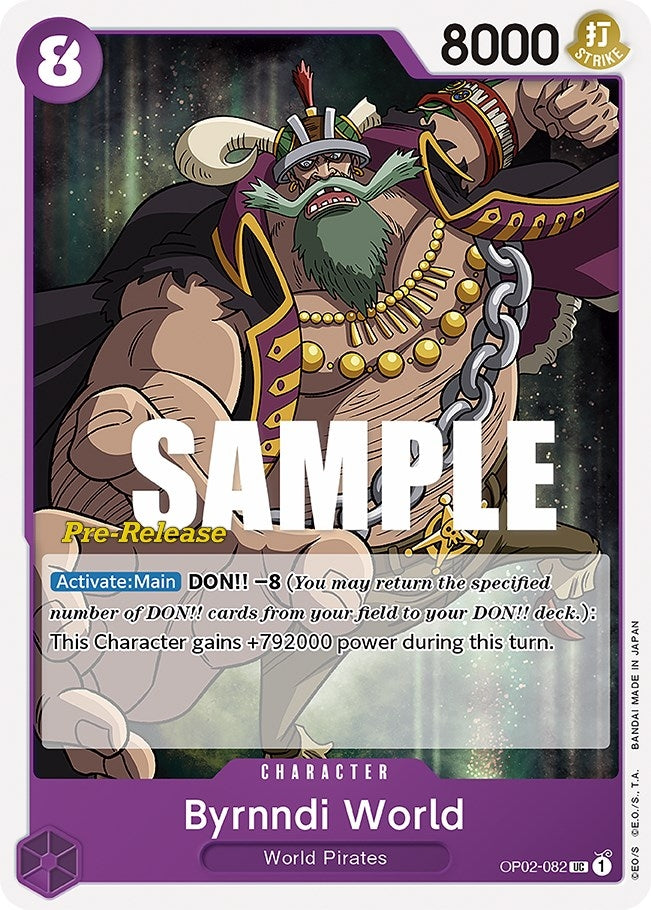 Image for Byrnndi World (OP02-082) (Paramount War Pre-Release Cards) - One Piece Card Game