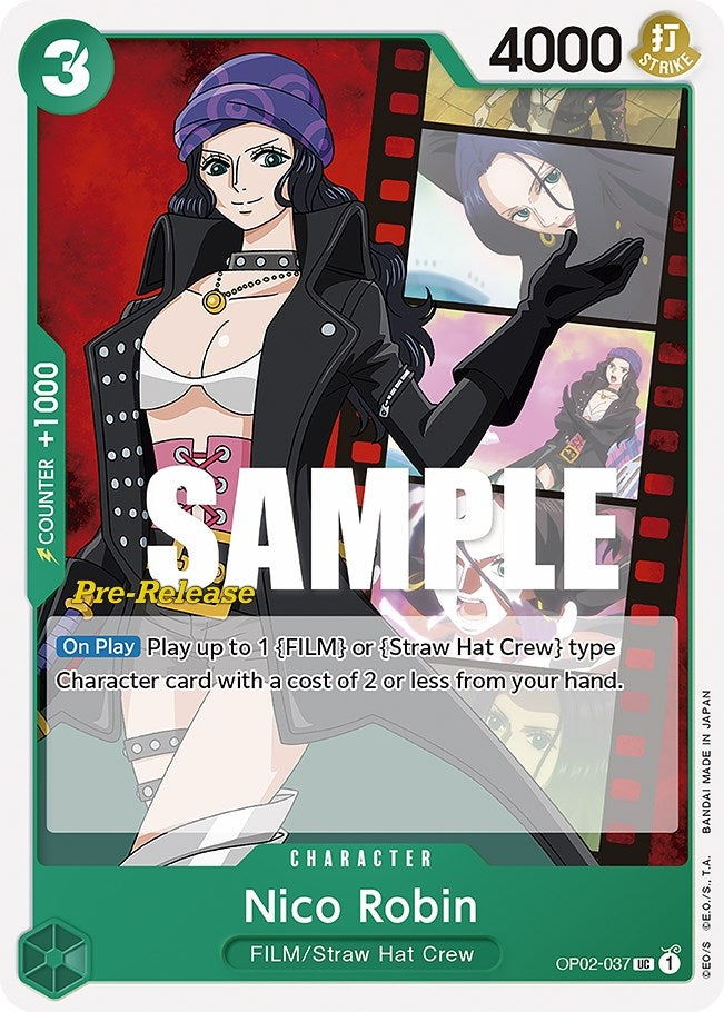 Image for Nico Robin (OP02-037) (Paramount War Pre-Release Cards) - One Piece Card Game