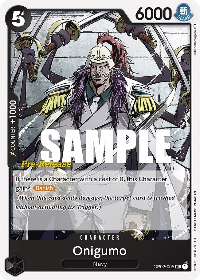 Image for Onigumo (OP02-095) (Paramount War Pre-Release Cards) - One Piece Card Game