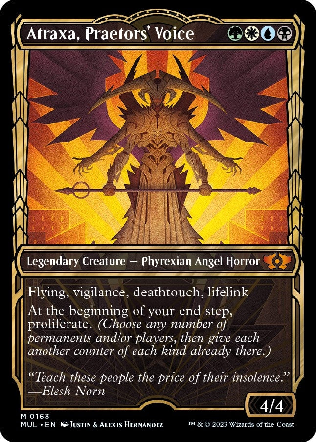 Atraxa, Praetors' Voice (Halo Foil) (163) (March of the Machine: Multiverse Legends)