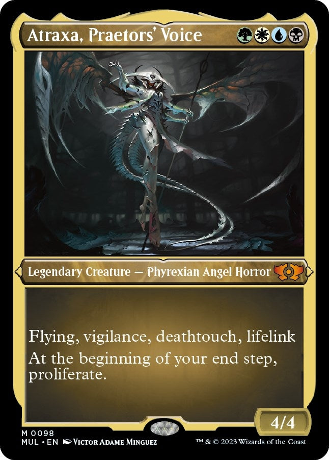 Atraxa, Praetors' Voice (Foil Etched) (98) (March of the Machine: Multiverse Legends)