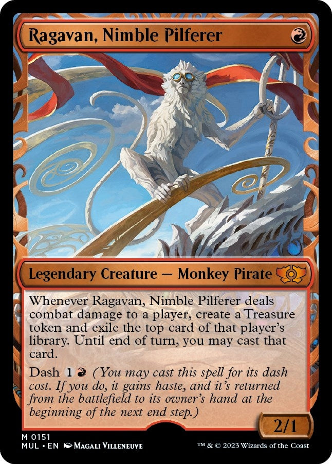 Ragavan, Nimble Pilferer (Halo Foil) (151) (March of the Machine: Multiverse Legends)