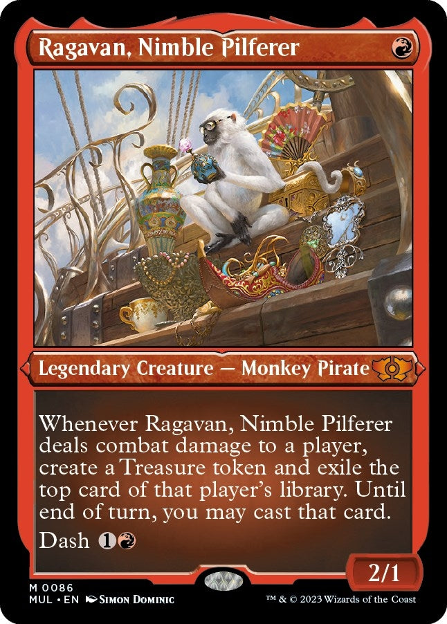 Ragavan, Nimble Pilferer (Foil Etched) (86) (March of the Machine: Multiverse Legends)