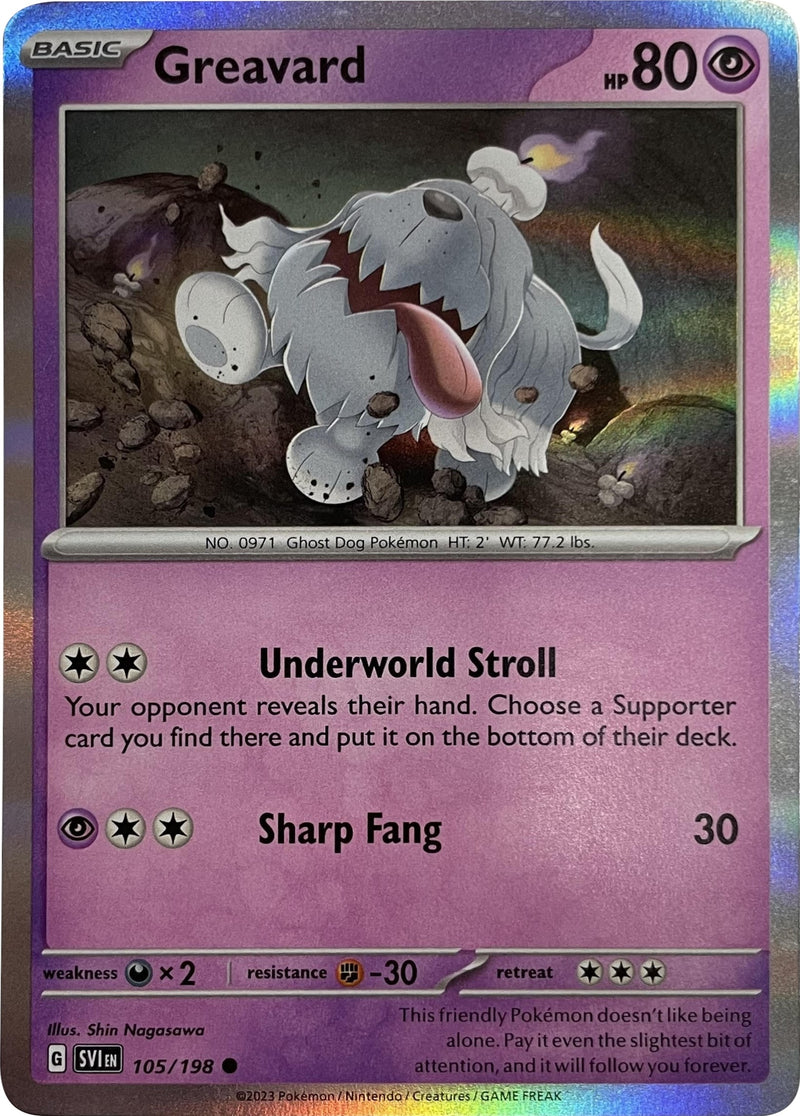 Image for Greavard - 105/198 (Mirage Holo) (105/198) (Miscellaneous Cards & Products) - Pokemon