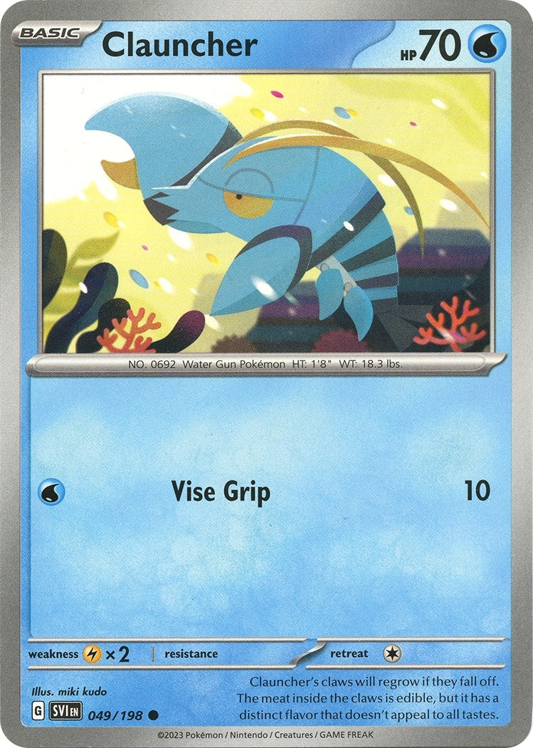 Image for Clauncher (049/198) (SV01: Scarlet & Violet Base Set) - Pokemon
