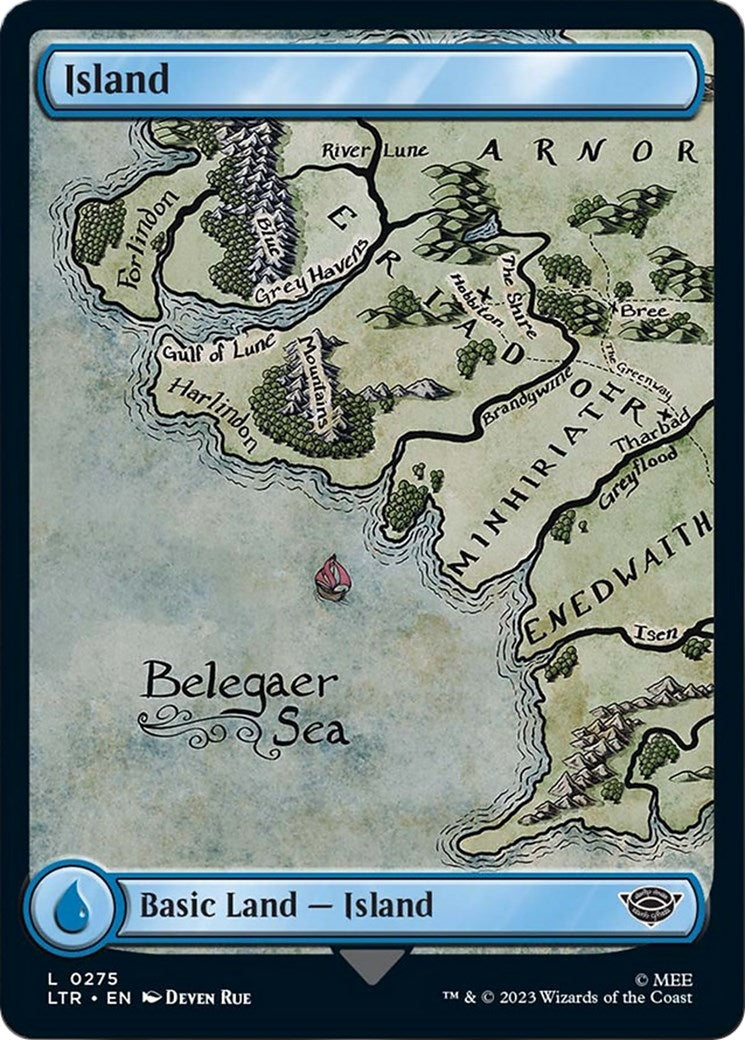 Island (0275) (275) (Universes Beyond: The Lord of the Rings: Tales of Middle-earth)