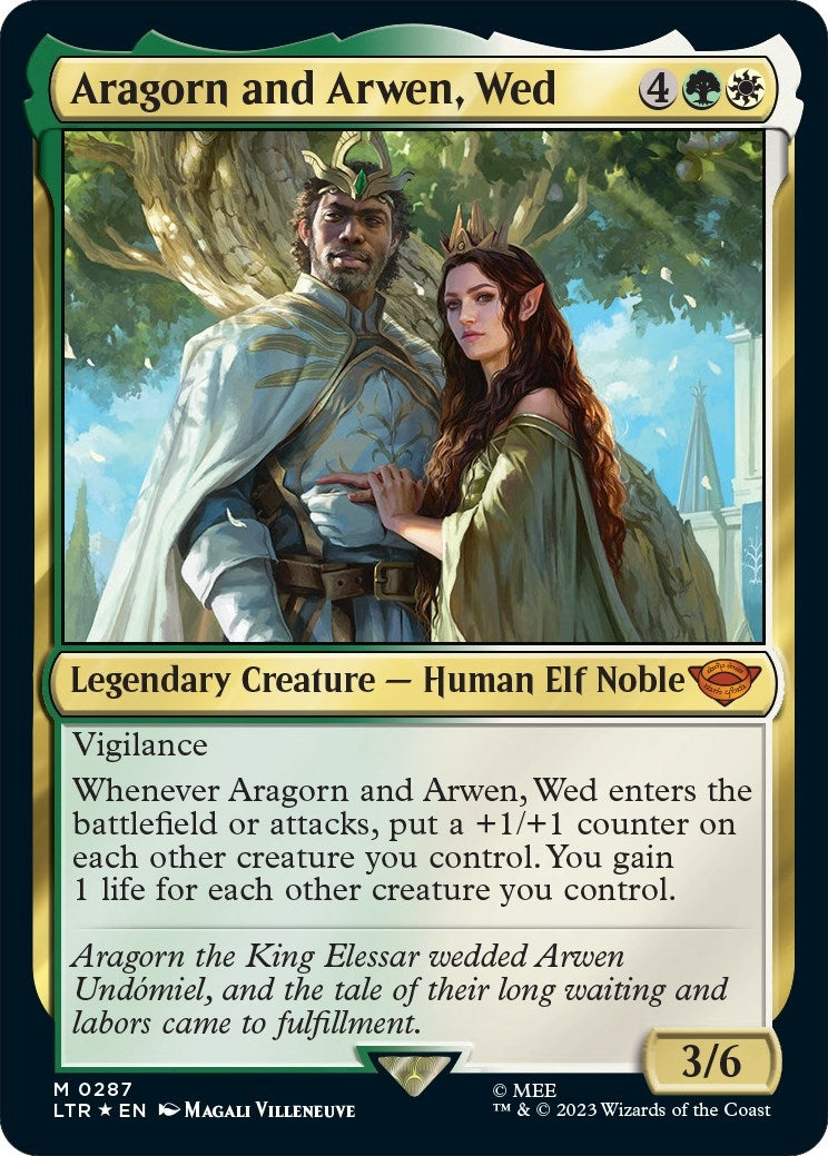 Aragorn and Arwen, Wed (287) (Universes Beyond: The Lord of the Rings: Tales of Middle-earth)