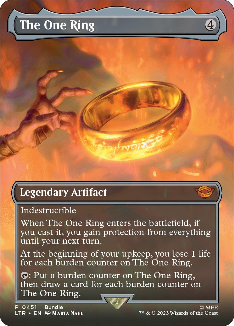 The One Ring (Borderless) (LTR Bundle) (451) (Unique and Miscellaneous Promos)
