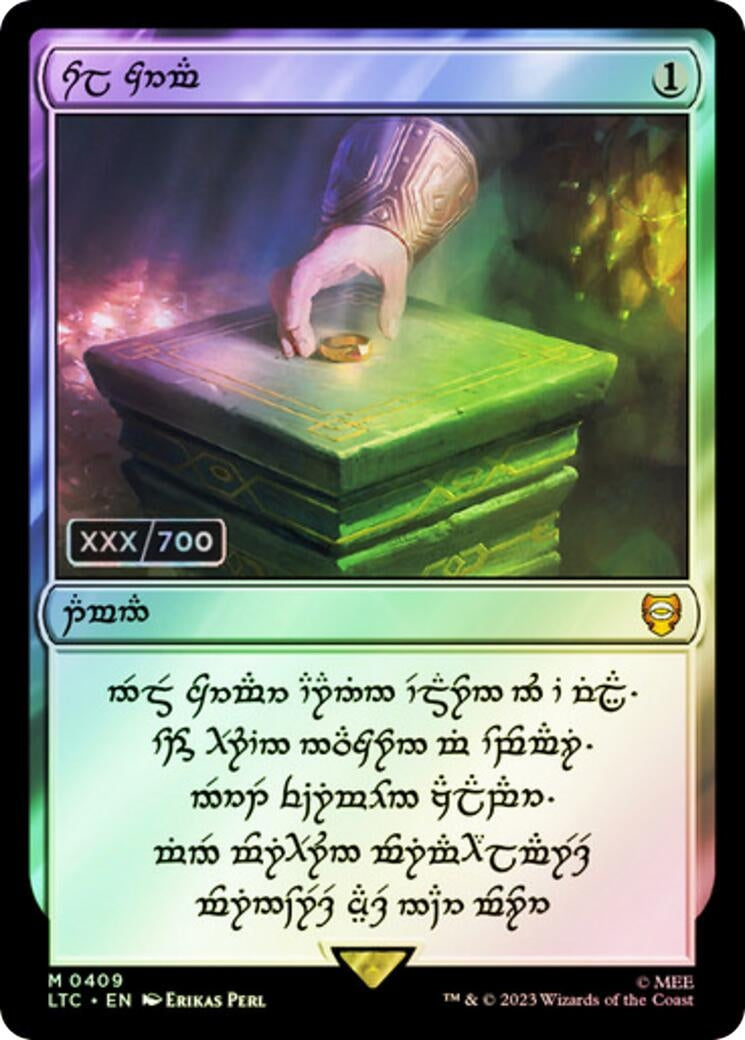 Sol Ring - Dwarven (0409) (Serial Numbered) (409) (Commander: The Lord of the Rings: Tales of Middle-earth)