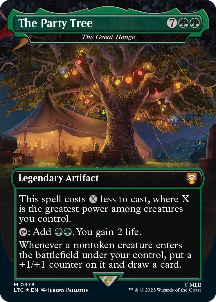 The Party Tree - The Great Henge (Surge Foil) (378) (Commander: The Lord of the Rings: Tales of Middle-earth)