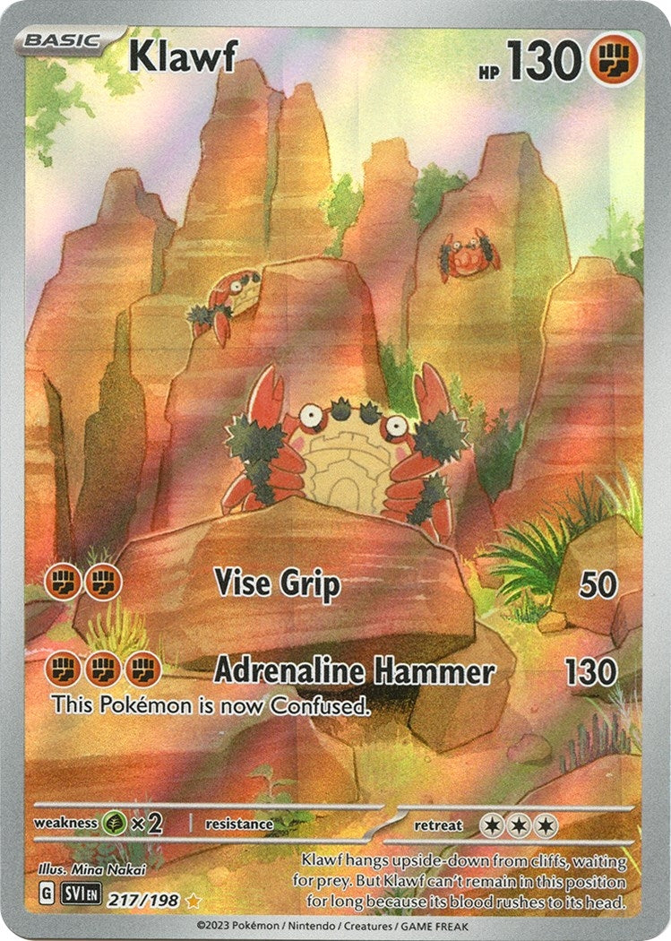 Image for Klawf (217/198) (SV01: Scarlet & Violet Base Set) - Pokemon