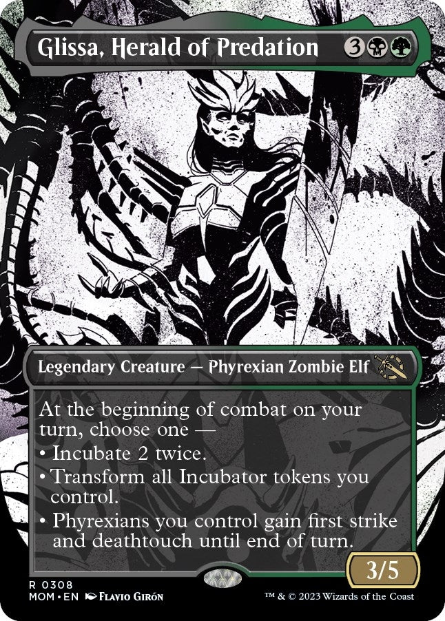 Glissa, Herald of Predation (Showcase) (308) (March of the Machine)