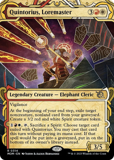 Quintorius, Loremaster (Showcase) (314) (March of the Machine)