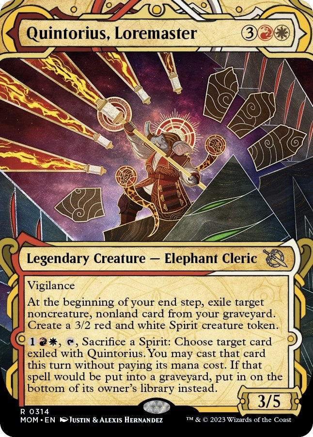 Quintorius, Loremaster (Showcase) (314) (March of the Machine)