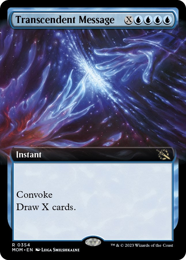 Image for Transcendent Message (Extended Art) (354) - Magic: The Gathering