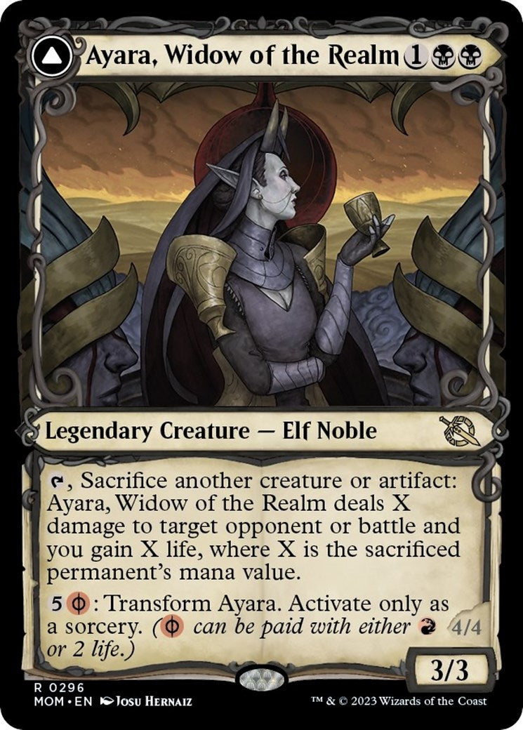 Ayara, Widow of the Realm (Showcase) (296) (March of the Machine)