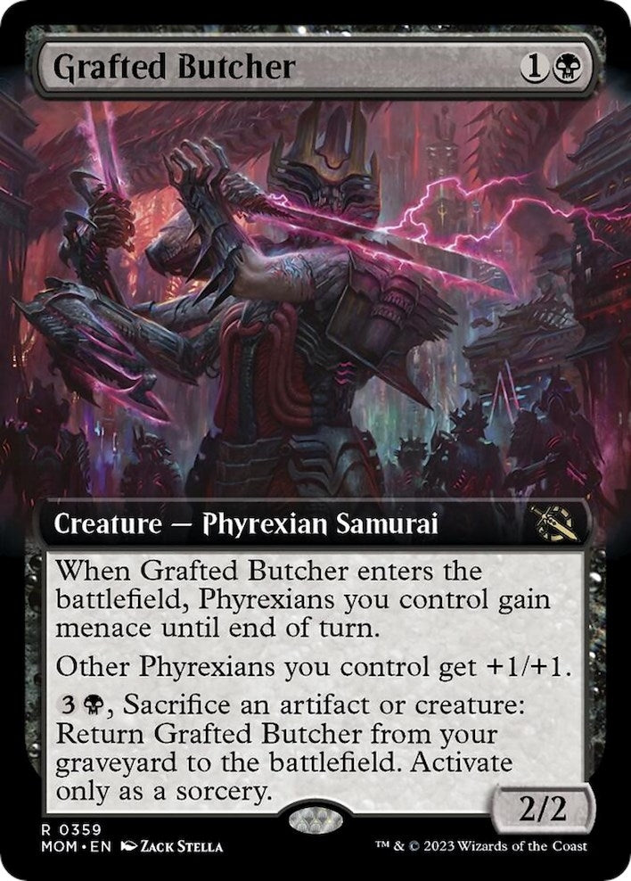 Grafted Butcher (Extended Art) (359) (March of the Machine)