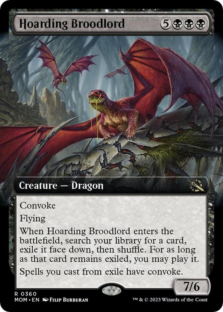 Hoarding Broodlord (Extended Art) (360) (March of the Machine)