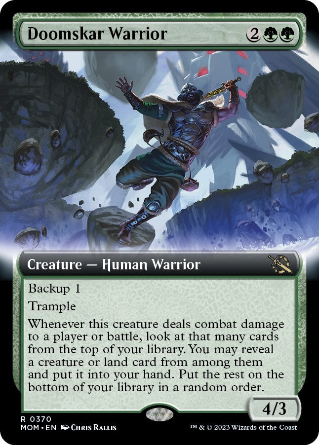 Doomskar Warrior (Extended Art) (370) (March of the Machine)