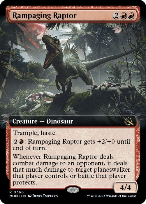 Rampaging Raptor (Extended Art) (366) (March of the Machine)