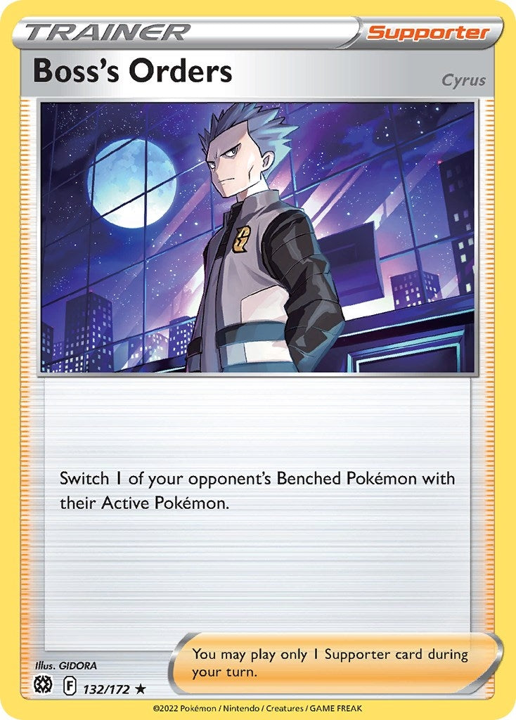 Image for Boss's Orders (Cyrus) - 132/172 (Cosmos Holo) (132/172) (Miscellaneous Cards & Products) - Pokemon