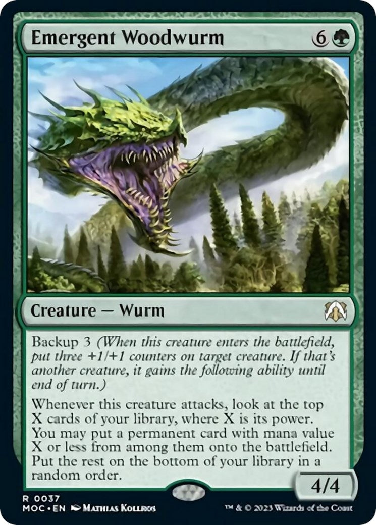 Emergent Woodwurm (37) (Commander: March of the Machine)