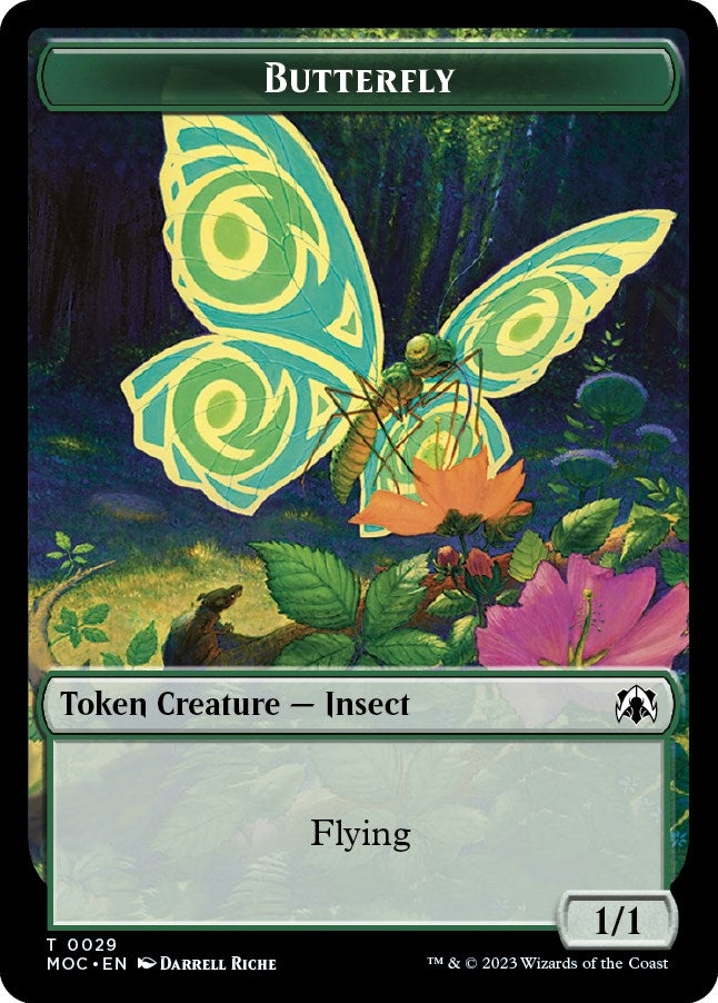 Butterfly // City's Blessing Double-sided Token (29 // 45) (Commander: March of the Machine)