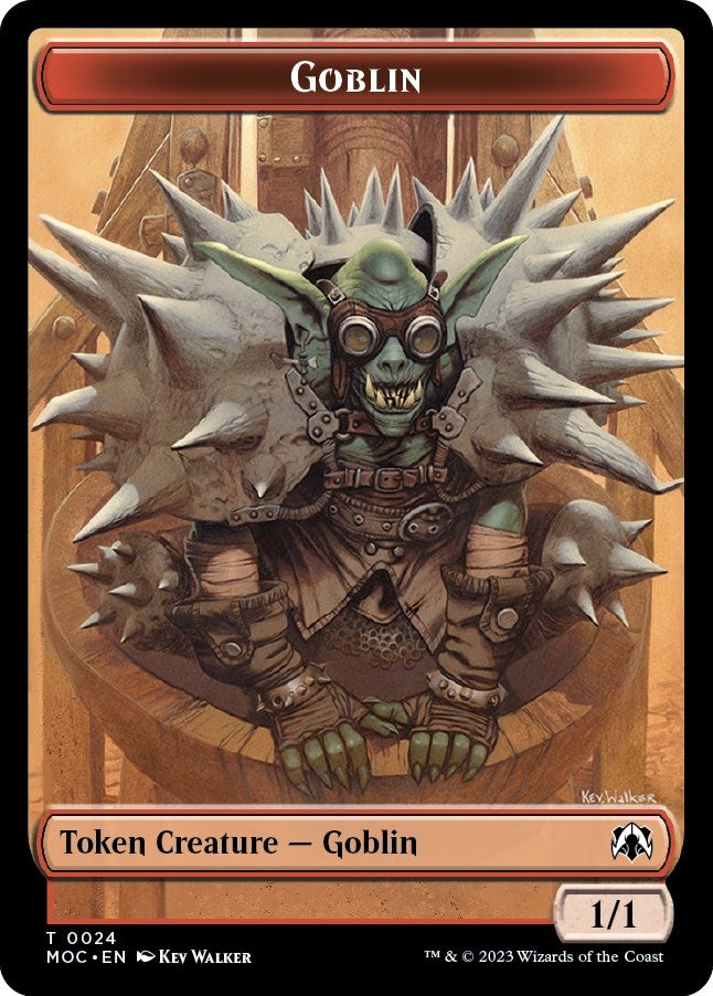 Goblin // Sliver Double-sided Token (24 // 2) (Commander: March of the Machine)