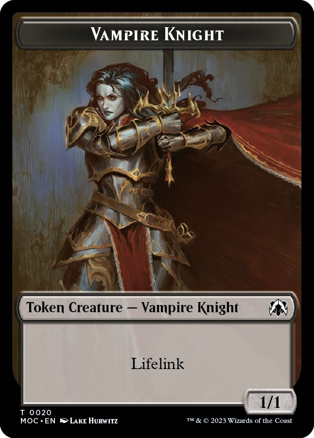 Vampire Knight // Soldier Double-sided Token (20 // 8)