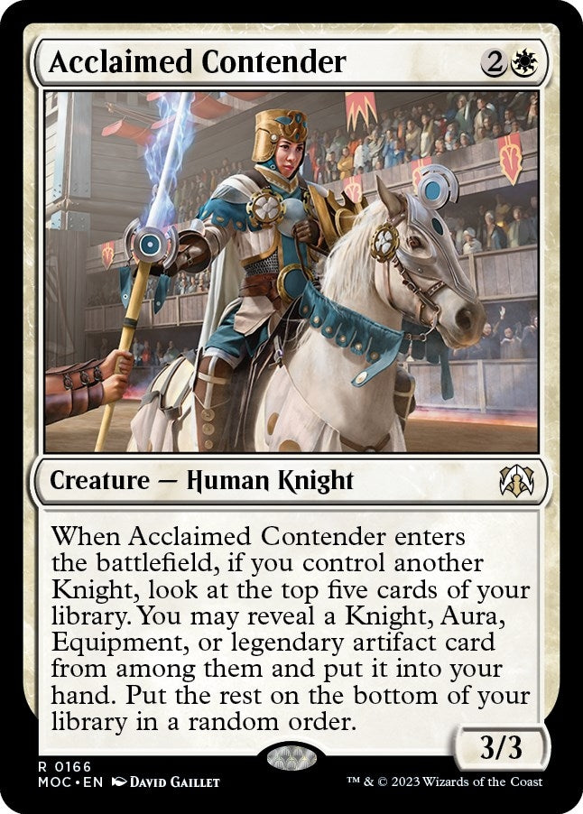 Acclaimed Contender (166) (Commander: March of the Machine)