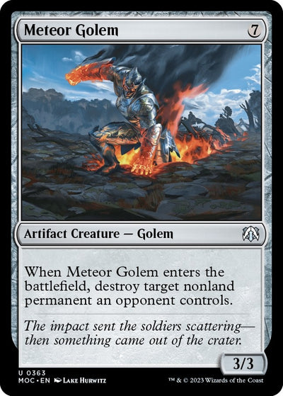 Meteor Golem (363) (Commander: March of the Machine)