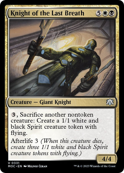 Knight of the Last Breath (331) (Commander: March of the Machine)
