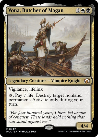 Vona, Butcher of Magan (342) (Commander: March of the Machine)