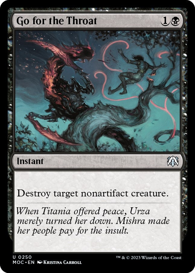 Go for the Throat (250) (Commander: March of the Machine)