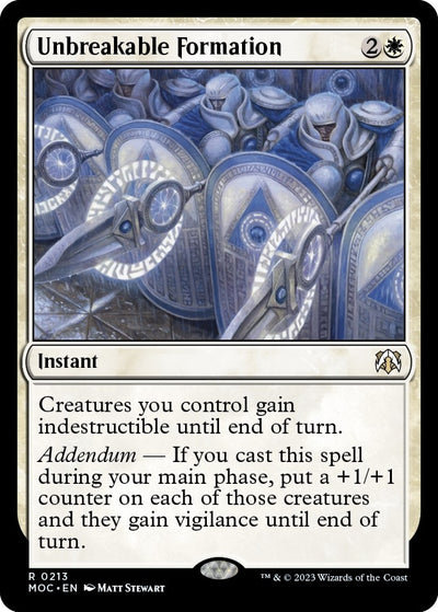 Unbreakable Formation (213) (Commander: March of the Machine)