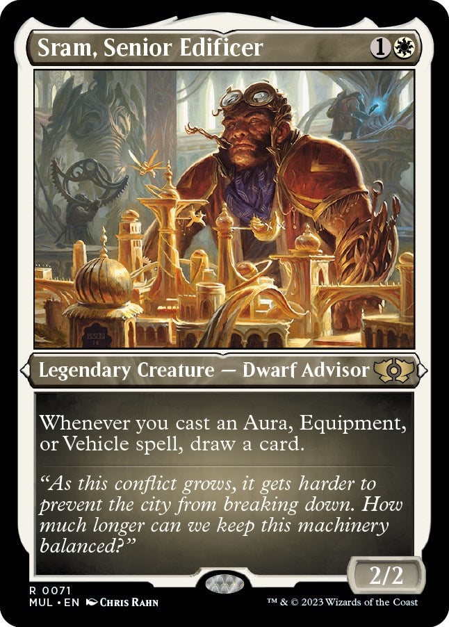 Sram, Senior Edificer (Foil Etched) (71) (March of the Machine: Multiverse Legends)