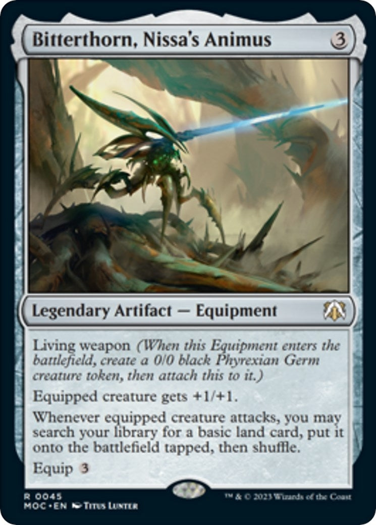 Bitterthorn, Nissa's Animus (45) (Commander: March of the Machine)