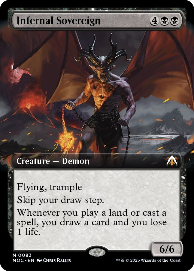 Infernal Sovereign (Extended Art) (83) (Commander: March of the Machine)