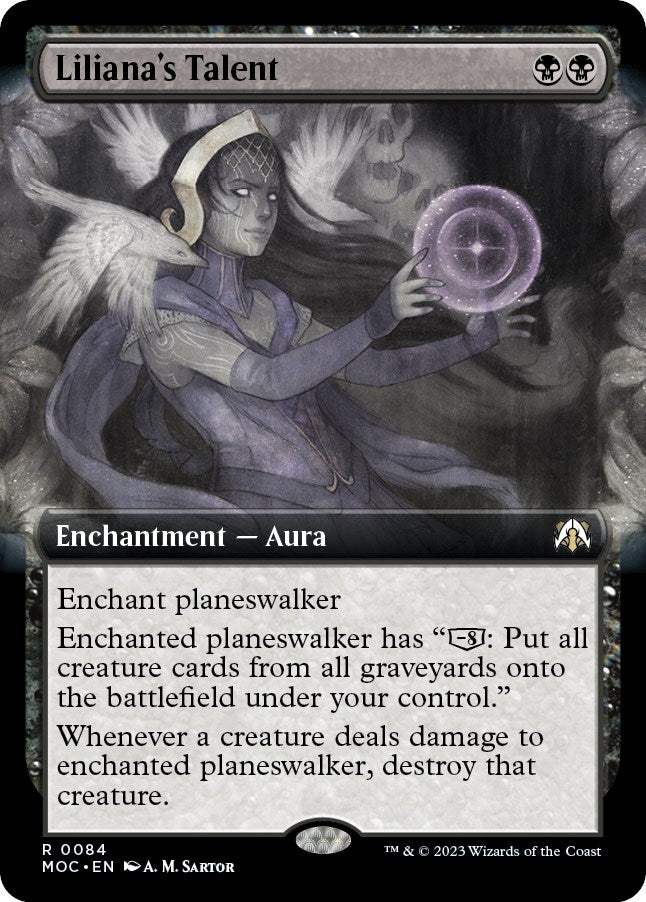 Liliana's Talent (Extended Art) (84) (Commander: March of the Machine)