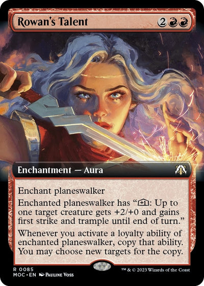 Rowan's Talent (Extended Art) (85) (Commander: March of the Machine)